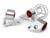 Innovative 92-93 Integra (Non GSR) B-Series Silver Aluminum Mounts 95A Bushings - B19351-95A User 1