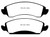 EBC 09-14 Cadillac Escalade 6.0 Hybrid Yellowstuff Front Brake Pads - DP41830R