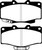 EBC 90-91 Toyota 4 Runner 2.4 Yellowstuff Front Brake Pads - DP4807R