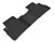 3D Maxpider 21-22 Nissan Rogue Kagu Second Row Floormat - Black - L1NS13621509 Photo - Primary