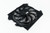 CSF 92-00 Honda Civic All-Aluminum Fan Shroud w/12in SPAL Fan - Black Finish - 2858FB Photo - Primary