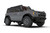 Rally Armor 21-22 Ford Bronco (Plstc Bmpr + RB - NO Rptr/Sprt) Blk Mud Flap w/Cy Orange Logo - MF85-RB-PL-COR User 2
