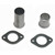 JBA Connecting Pipes #1653ST - JBA Performance Exhaust 1653ST 2.5" Stainless Steel Mid-Pipe 1653S Starter Tubes