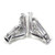 JBA Headers & Manifolds #1685SJS - JBA Cat4Ward® Header 11-14 Mustang 5.0L Coyote 1 3/4" Primary Silver Ctd 1685SJS