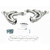 JBA Headers & Manifolds #1809SJS - JBA Cat4Ward® Header 04-06 GTO 5.7/6.0L LS 1 5/8" Primary Silver Ctd 1809SJS