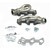 JBA Headers & Manifolds #1931S - JBA Cat4Ward® Header 02-08 RAM 3.7L V6 1 1/2" Primary Raw 409 1931S