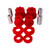 Energy Suspension 01-05 Lexus IS300 Rear Subframe Bushing Set - Red - 8.4115R Photo - Primary