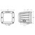 Rigid Industries D-Series Spot w/ Amber PRO Lens (Pair) - 20252 Technical Drawing