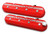 Holley Tall LS Dominator Valve Covers - Gloss Red Machined Finish