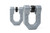 DV8 Offroad Elite Series D-Ring Shackles - Pair (Gray) - UNSK-01GR Photo - Unmounted