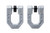 DV8 Offroad Elite Series D-Ring Shackles - Pair (Gray) - UNSK-01GR Photo - Unmounted