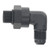 DeatschWerks 6AN ORB Male Swivel to 90-Degree 6AN Male Flare - Anodized Matte Black - 6-02-0414-B Photo - Primary