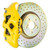 Brembo 02-07 Impreza/WRX/08-14 WRX Front GT BBK 4 Piston Cast 326 x30 1pc Rotor Drilled- Yellow - 1S4.6001A5 Photo - Primary