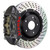 Brembo 08-09 CLK63 AMG Black Series Rear GTS BBK 4 Piston Cast 345x28 2pc Rotor Drilled-Black HA - 2P1.8034AS Photo - Primary