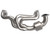 aFe Twisted Steel 304 Stainless Steel Header w/ Cat 13-19 Subaru Outback H4-2.4L - 48-36804-HC Photo - Unmounted