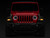 Raxiom 18-23 Jeep Wrangler JL Axial Series 9-In Angel Eye LED Headlights- Blk Housing (Clear Lens) - J171705 Photo - Close Up