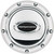 Horn Button Riveted Polished w/Black Logo