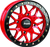 DragonFire Racing Typhon Wheel 14X7 4/137 5+2 +10 Machined Red - 523204 User 3