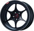 Enkei PF06 18x9in 5x100 BP 42mm Offset 75mm Bore Black Machined Wheel - 545-890-8042BKM Photo - Primary