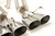 B&B Exhaust Chevy C6 Corvette Z06 ZR1 Bullet Axle Back Exhaust System (Oval Tips) #FCOR-0460