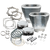 S&S Cycle 99-06 BT 4 1/8in Bore Cyl & Piston Kit For 124in Hot Set Up w/ Stock Heads - Silver - 910-0215 User 1