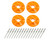 Scuff Plate Plastic 4pk Orange