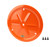 Wheel Cover Louver Vent Alum Bolt 15in Orange