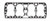 Fel-Pro 7548 B Fiber-faced head gasket material Engine Cylinder Head Gasket - 7548B