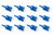 Diode Dynamics 194 LED Bulb HP3 LED - Blue Set of 12 - DD0019TW Photo - Primary