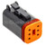 NAMZ Deutsch DT Series 6-Wire Plug & Wedgelock - Black (Repl. HD 72116-94BK) - DP-6B Photo - Primary
