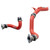 Injen 22-23 Honda/Acura Civic/Si/Integra 1.5L Turbo Aluminum Intercooler Pipe Kit - Wrinkle Red - SES1586ICPWR Photo - Unmounted