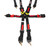 Harness 6pt Black Cam L 3in/2in Shoulder FIA