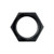 #10 Bulkhead Nut-Alm. Black