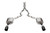Corsa 24+ Ford Mustang GT Conv Xtreme CatBk Ex.Sys 3.0in Dual Rear Exit w4.5in Black StraightCut Tip - 21271BLK