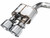 AWE 2024 Ford Mustang Dark Horse S650 RWD SwitchPath Catback Exhaust w/ Quad Chrome Silver Tips - 3025-42375 Photo - out of package
