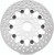 Twin Power 84-17 Big Twin Exc 08-17 FLH FLT Rear 11.5 Floating Rotor Silver Mesh - 666840 Photo - Primary