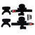 EVS RS9 Rebuild Kit (Liners/Straps/Patella cups) Black - Small - KBRP-RS9-LN-SM-PK User 1