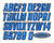 Hardline Boat Lettering Registration Kit 3 in. - 400 Blue Solid - BLU400EC Photo - Primary