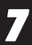 Hardline Dirt Digits 3pk 4 in. - High Gloss Number 7 - White - DD43W-7 Photo - Primary
