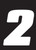 Hardline Dirt Digits 3pk 7 in. - High Gloss Number 2 - White - DD73W-2 Photo - Primary