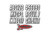 Hardline Boat Lettering Registration Kit 3 in. - 320 Silver/Black - SIBLK320 Photo - Primary
