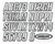 Hardline Boat Lettering Registration Kit 3 in. - 800 Silver/Black - SIBLK800 Photo - Primary