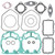 Vertex Gaskets 06-07 Ski-Doo MX Z 440 Racing LC Top End Gasket Kit - 710258 Photo - Primary