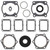 Vertex Gaskets 85-91 Yamaha Excell V XL540 Complete Gasket Kit w/ Oil Seals - 711147G Photo - Primary