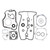 Vertex Gaskets 18-23 Yamaha YZ65 Complete Gasket Kit w/ Oil Seals - 8110008 Photo - Primary