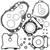 Vertex Gaskets 2009 Suzuki LT-Z400 Complete Gasket Kit w/ Oil Seals - 811933 Photo - Primary