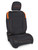PRP Jeep Wrangler JL Front Seat Covers - 2 door- with Pocket Back (Pair) - Black/Orange - B037-07 Photo - Primary