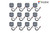 Diode Dynamics RGBW Rock Light Installer Magnet Mount Kit (12-pack) - DD7749 User 3