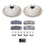 Power Stop 90-99 Subaru Legacy Rear Semi-Coated Rotor Kit - SC448