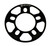 Wheel Spacer 1/8in Small 5 Alum